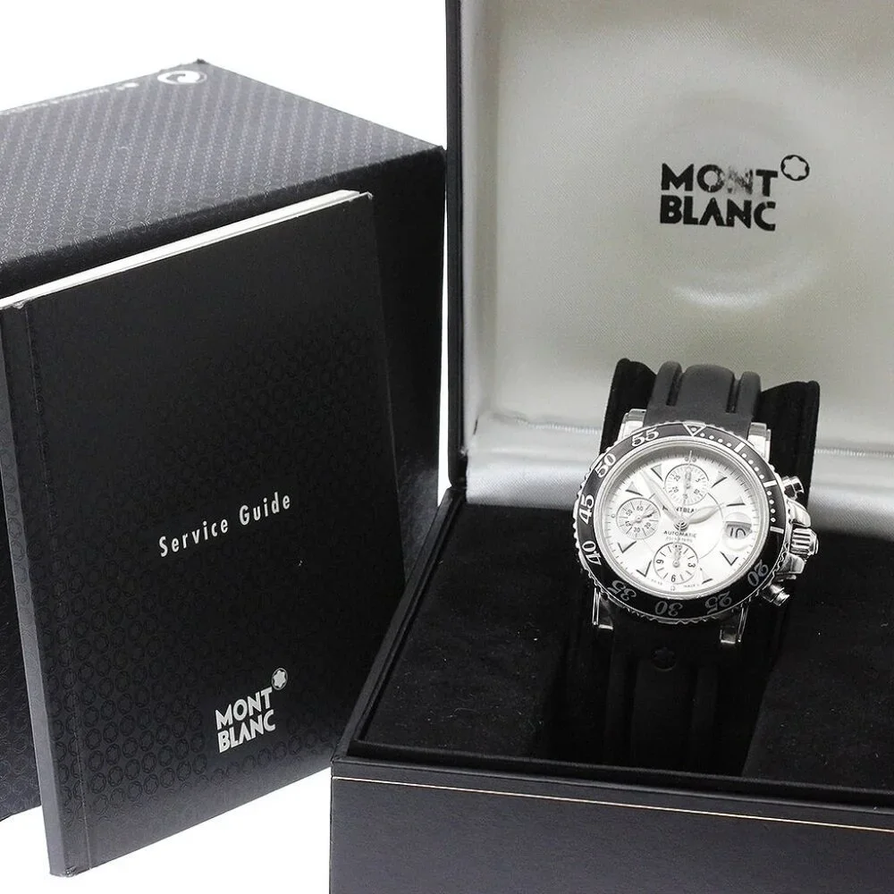MONTBLANC Meisterstic 7034 Chronograph Silver Dial Automatic Men's Watch_894259